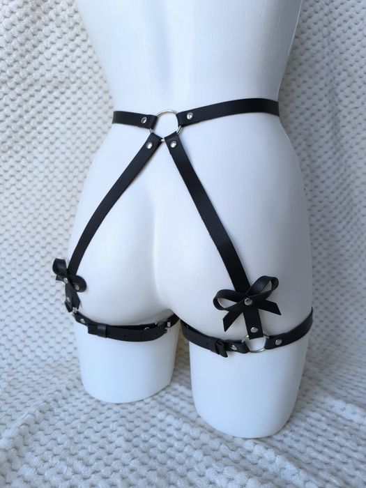 Harness paski z kokardkami uprząż alternative
