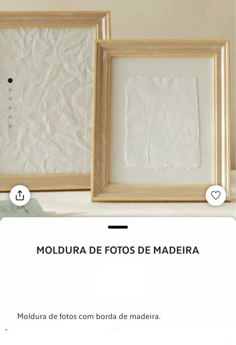 Moldura De Fotos De Madeira Zara Home NOVO