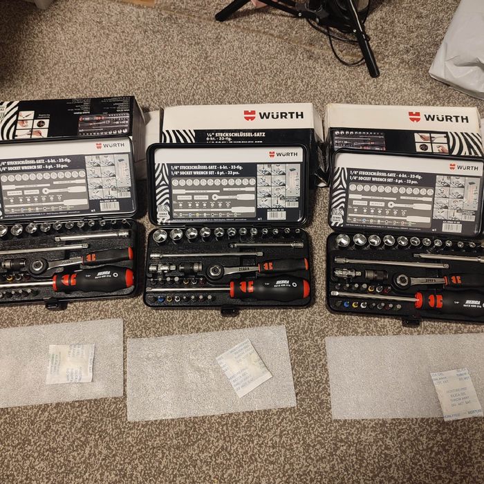 Набір головок торцевих Wurth Zebra 1/4