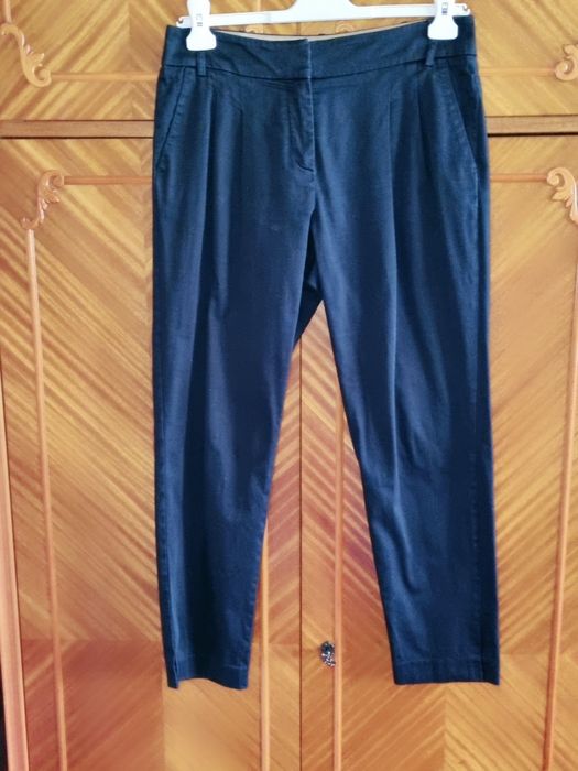 Hobbs London хлопковые чёрные брюки чиносы  р.10