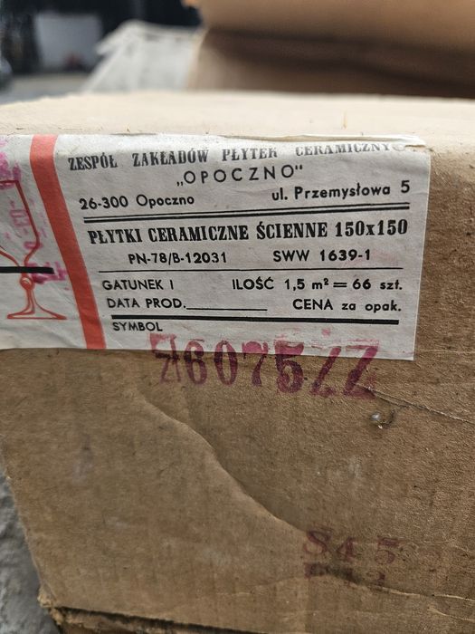 Płytki z PRL 15x15