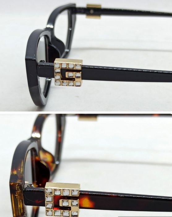 Gucci очки женские имиджевые модные черные и коричневые тигровые