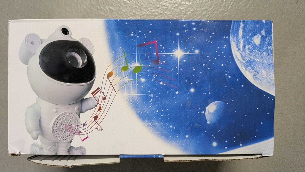 Lampka Nocna Led Projektor Gwiazd Nieba Astronauta