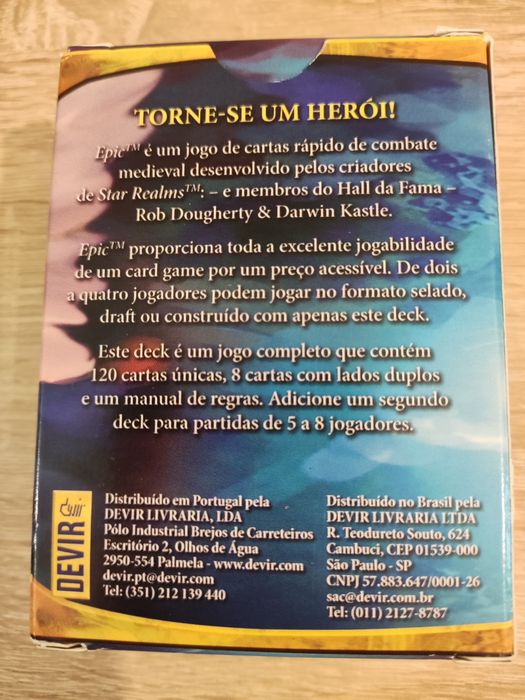 Oferta portes Jogo de cartas Epic completo