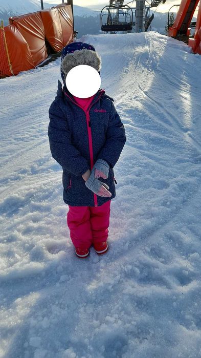 Kurtka dziewczęca na sanki 5 lat 110