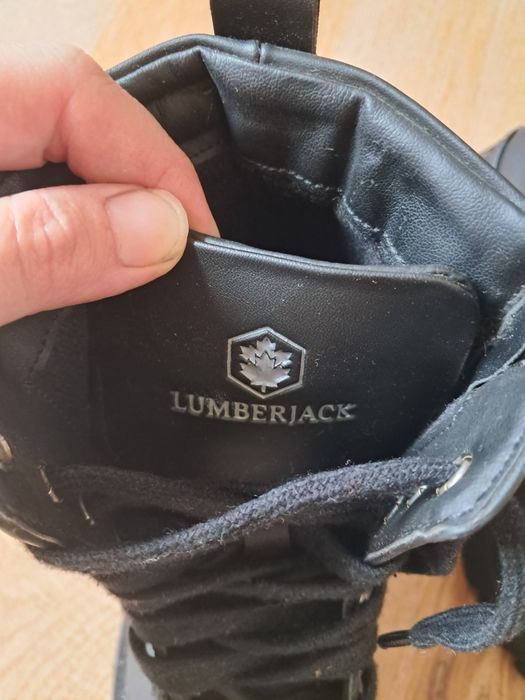 Czarne botki Lumberjack