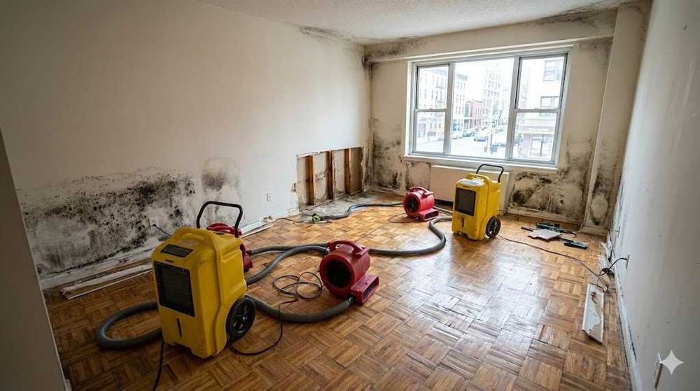 Osuszanie budynków, mieszkań i obiektów przemysłowych po zalaniu.