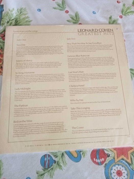 LP, Leonard Cohen