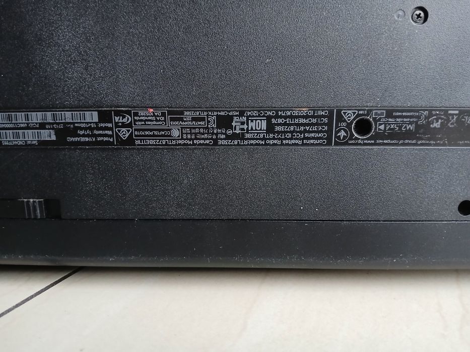 Laptop hp 15-r100nw notebook