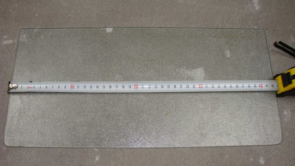 półka szklana do lodówki/ półka szklana 20 cm x 42,5 cm