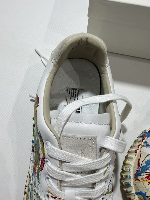 кеды Maison Margiela Evolution White Paint Shoes