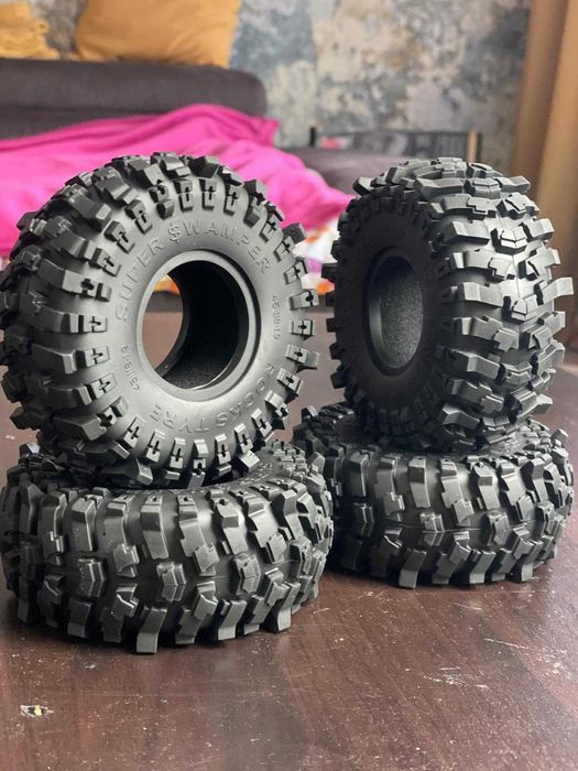 Opony 1.9 Crawler Trial 1/10 RC TRX-4 Axial SCX10 miękkie 118*45MM MJX FMS LC80 Jeep