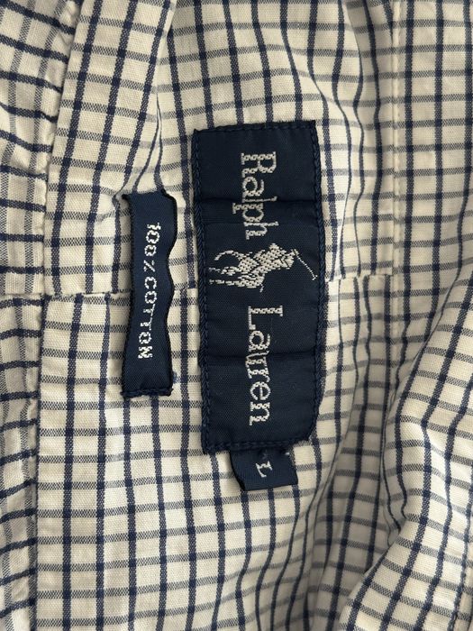 Koszula Polo Ralph Lauren L logowana krata plus size elegancka