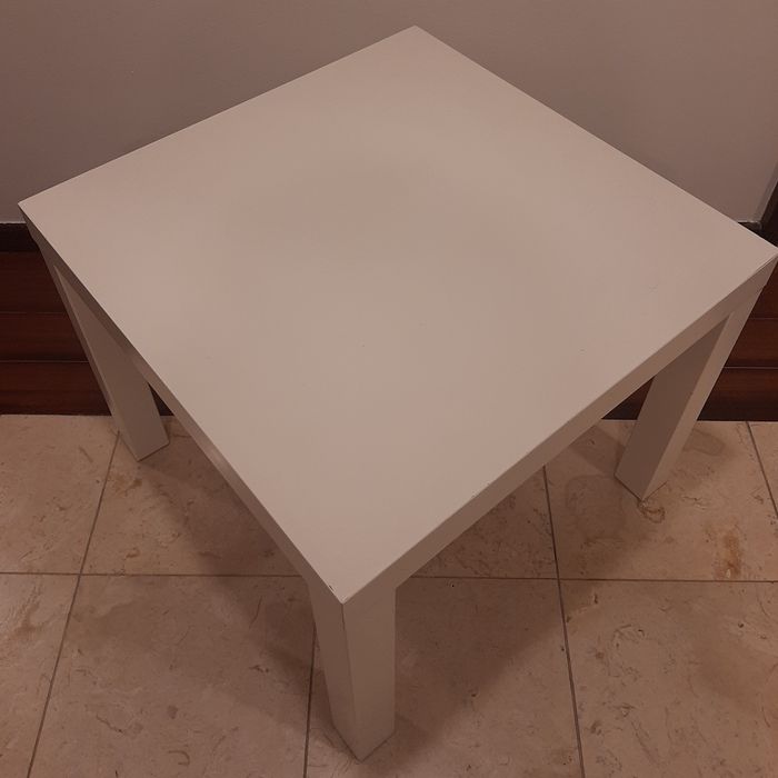 Mesa de apoio branca - Lack Ikea 55x55 cm