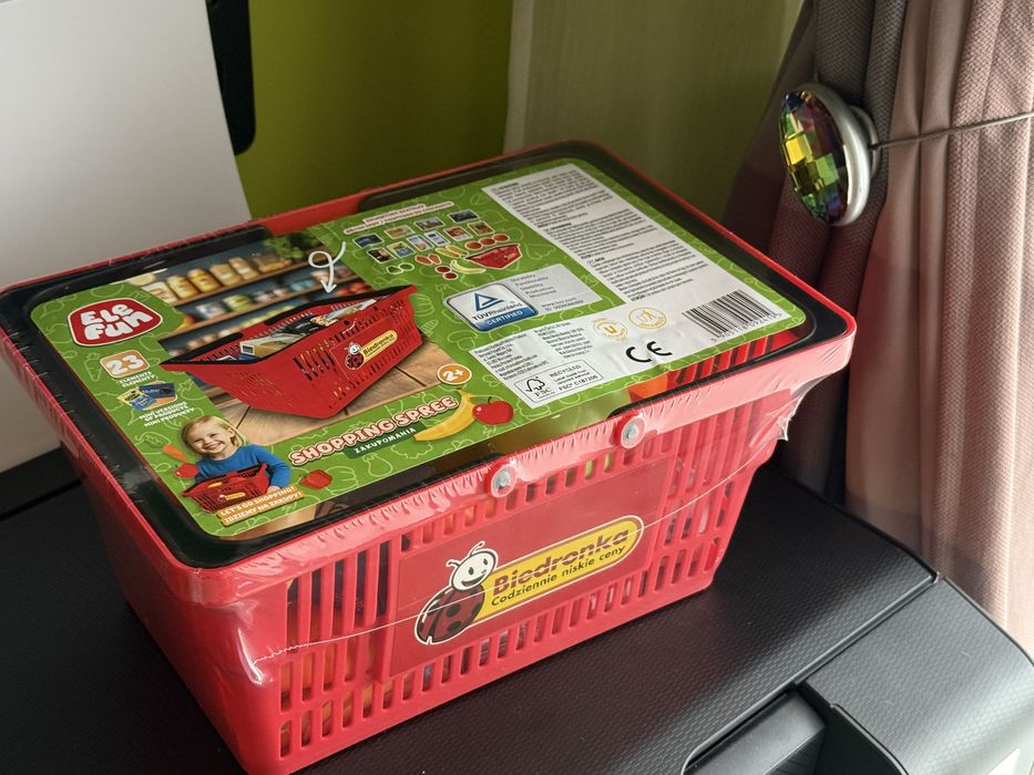 Koszyk Biedronka (zestaw plastykowych zabawek) 23 elementy