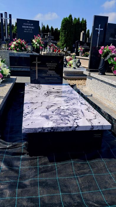 Tani Nagrobek Kompozyt 2x1 m - 3499 zł z montażem Cały Kraj-Promocja