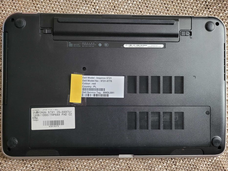 Laptop DELL Inspiron 5721 17,3” 12GB/1000GB FHD WIN10 Home