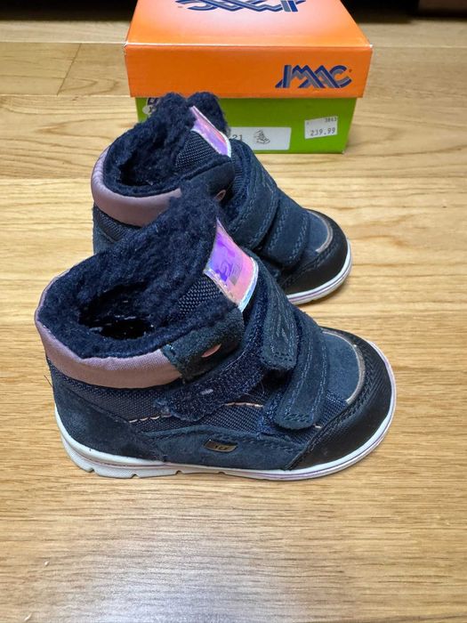 Buty dziewczęce zimowe, wodoodporne, ocieplane IMAC rozmiar 21