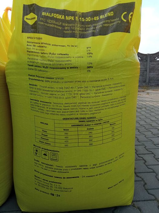 Nawóz NPK 5-15-30 + S