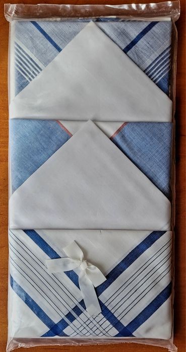 Stare(nowe) materiałowe chusteczki do nosa l. 80-te XX w!