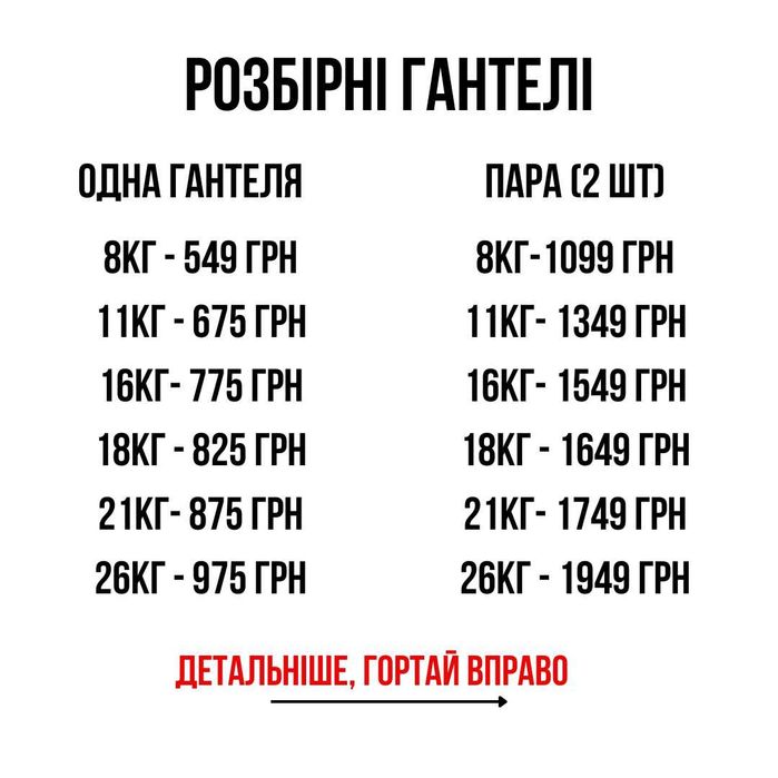 Гантели наборные композитные | Гантелі розбірні композитні для дому