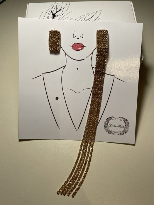 Моносерьга, серьги вечерние