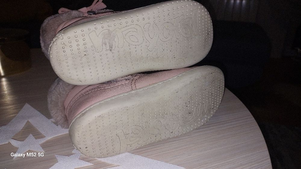 Różowe kozaczki dziewczęce Mayoral rozmiar 28