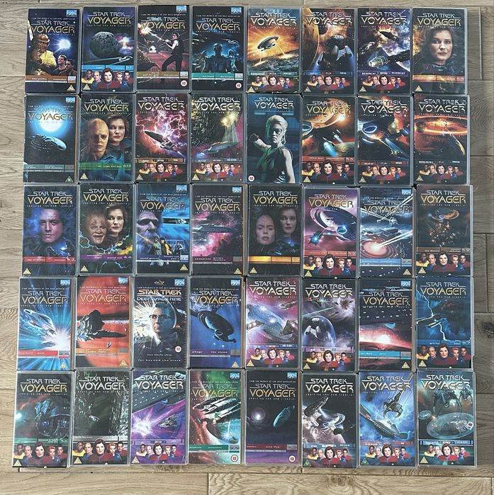 Star Trek Voyager zestaw 40 Kaset VHS