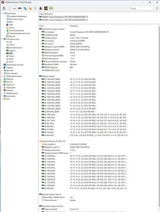 пам'ять DDR4 16GB (2x8) 3000MHz CL15 Corsair Vengeance White. TradeIN