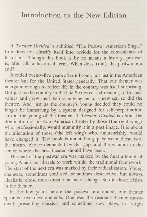 American Theater Divided
