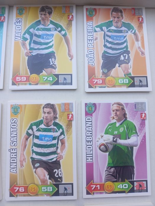 16 cartas/cromos / sporting adrenalyn xl 2010-11
