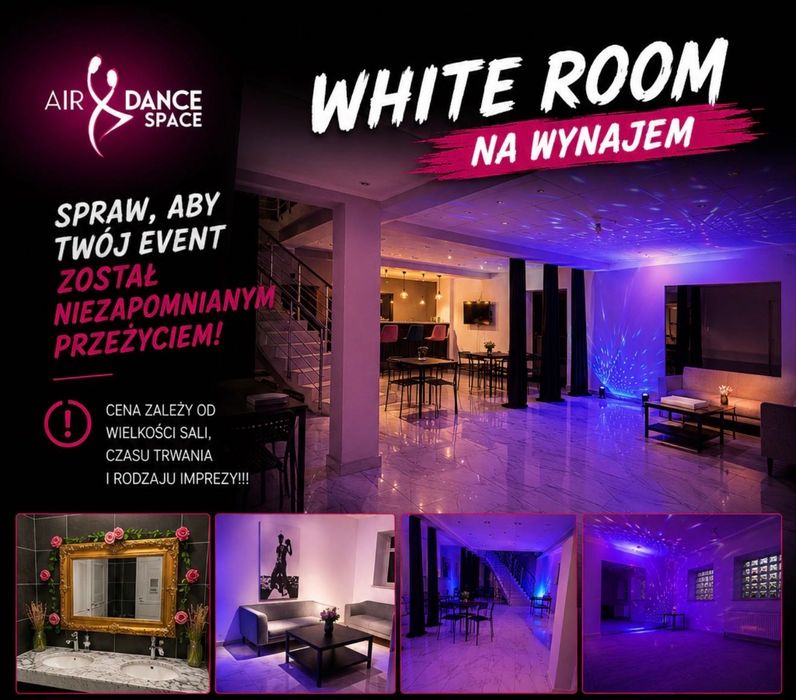 Lokal "WHITE ROOM" wynajem na godziny - URODZINY, EVENTY,SZKOLENIA