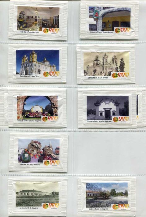 Pacotes de açúcar colecionáveis - Associação dos Amigos das Alcáçovas