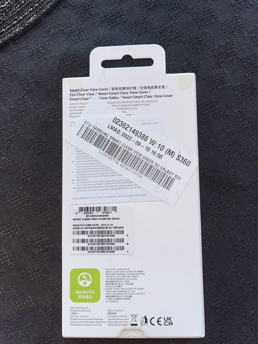 Futerał pokrowiec case Samsung S22+ smart clear view Cover