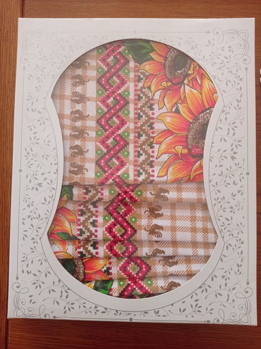 Lniany obrus+6 serwetek 100 %len