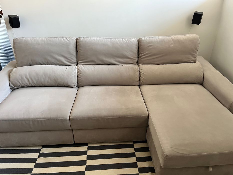 Sofa GATO PRETO Rufallo chaise-longue reversivel 3 lugares