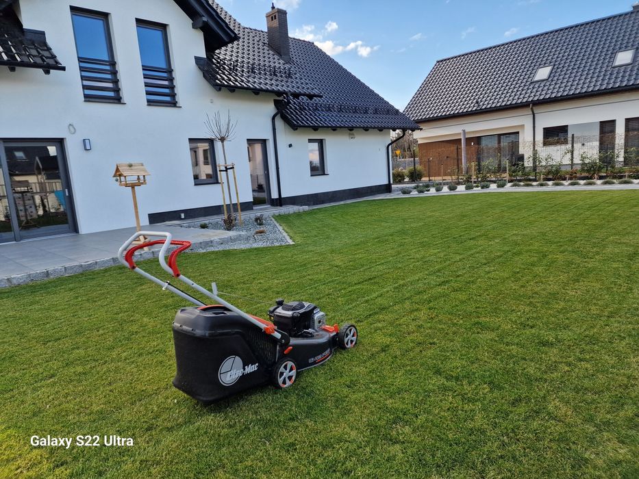 Zakładanie trawników, prace ogrodnicze, niwelacja terenu, wiercenie,