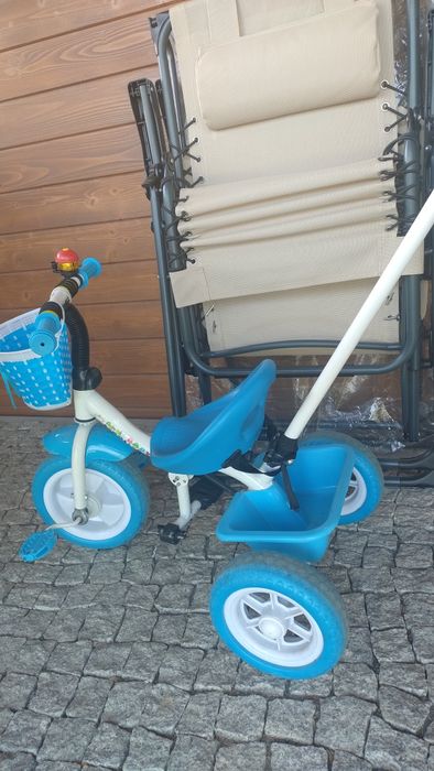 Rowerek 3 kołowy dla dziecka 2-3 latka, pchacz jeździk