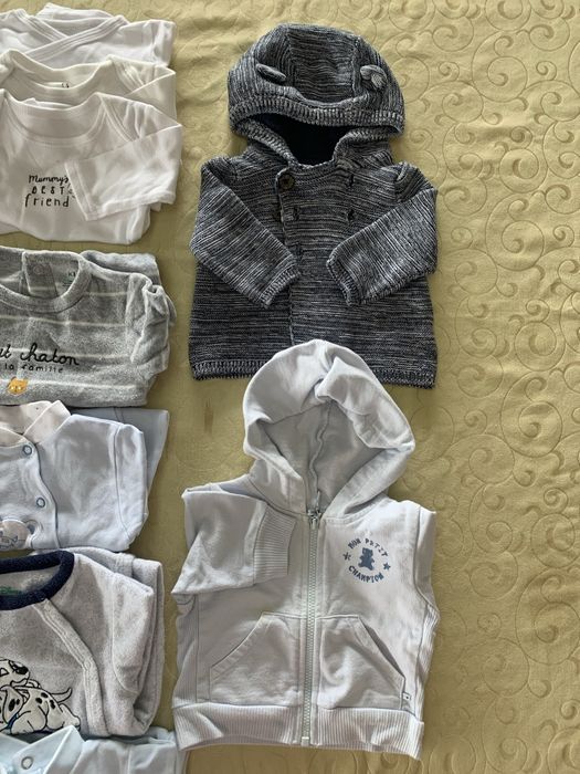 Saco roupa bebé menino 0-3m (21 peças)