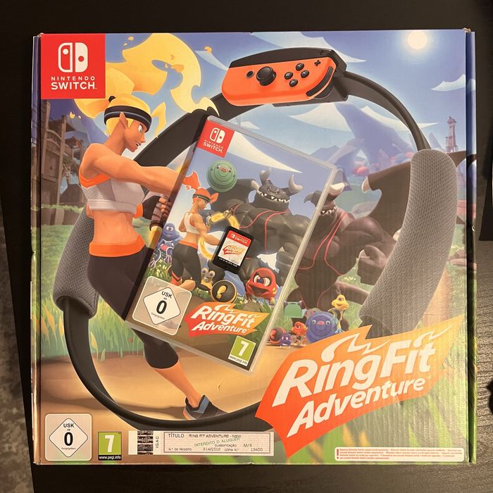 Jogo Ringfit com caixa e acessórios