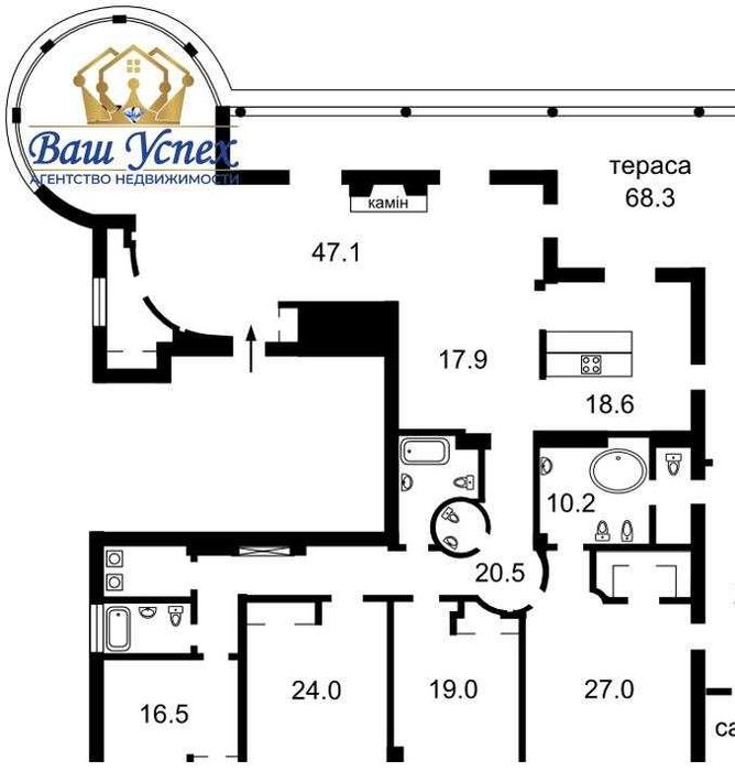 Продажа  квартиры с террасой .   Печерск.  ул.Тимирязевская