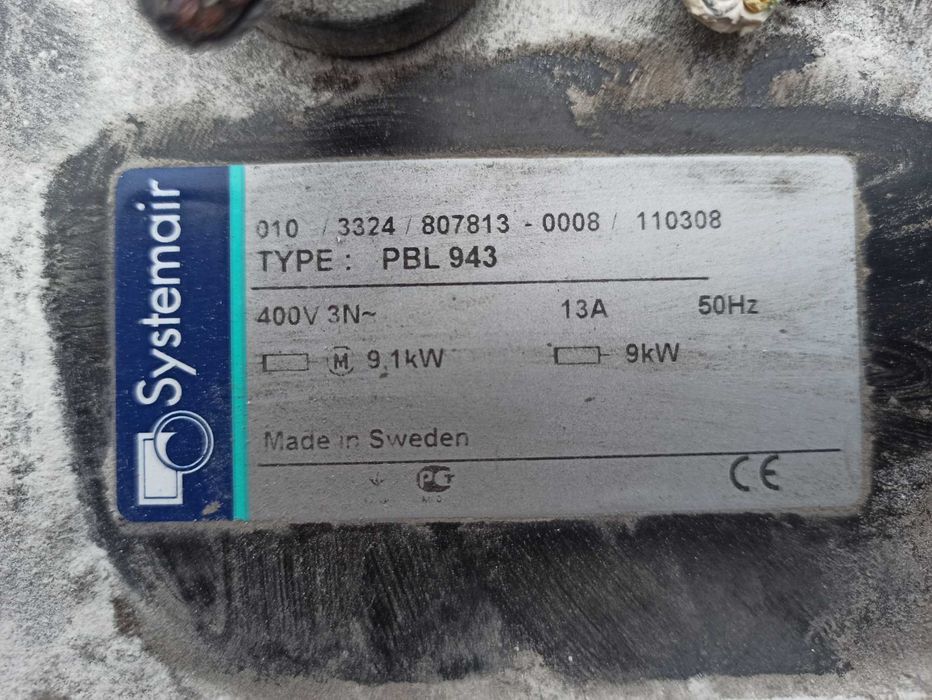 Kurtyna powietrzna "Systemair" PBL 943 po demontażu - (4 szt.)