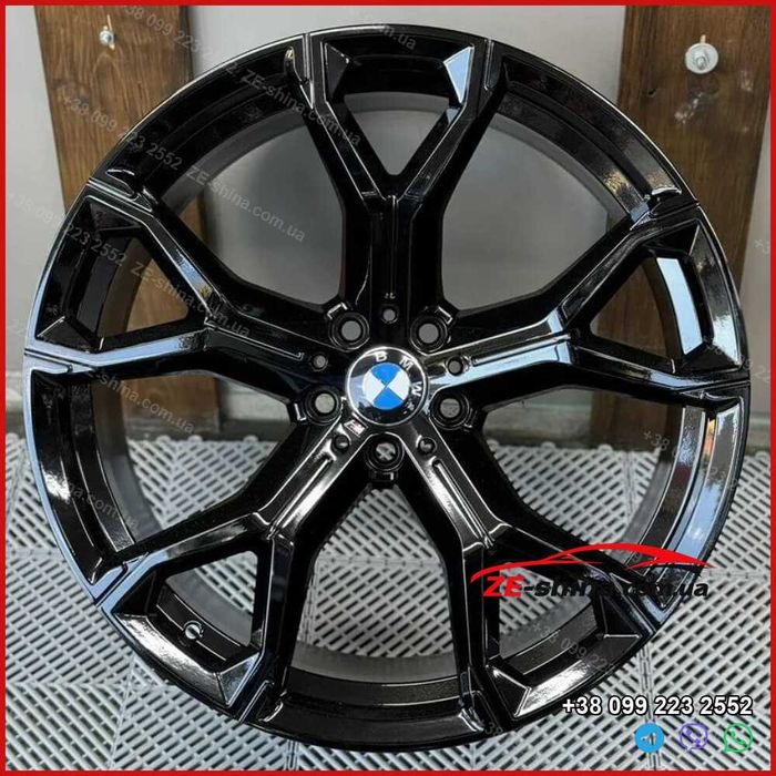 Диски BMW 741M R21 5x112 різноширокі 9.5J/10.5J Gloss Black X5M F95 X6M F96 Competition X5 X6 Нові