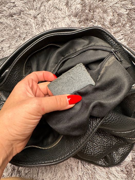 Шкіряна сумка мішечок. Кожанная сумка