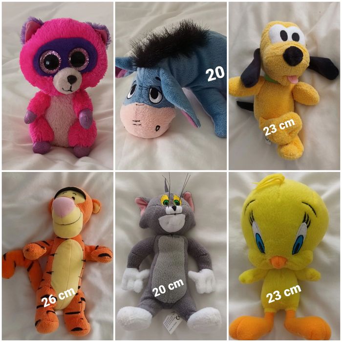 Pluches diversos novos