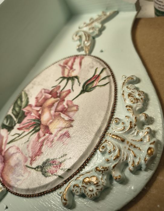 Półka decoupage dekoracja wnętrz