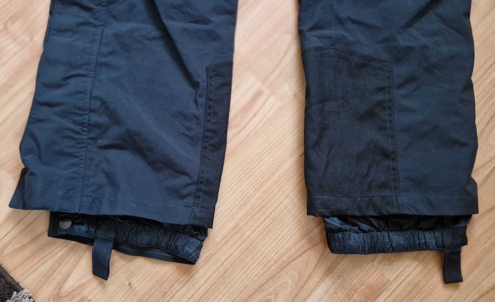 Męskie Czarne spodnie Salewa z szelkami Gore-Tex L