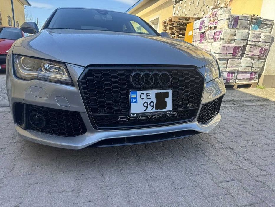 бампер rs7 10-14 год ауди а7 4g передній бампер на AUDI A7 2010-2014 рік Дорест Решотка Rs7 с лайн бампер Встановлюється на звичайну А7 4G USA а7 рс
