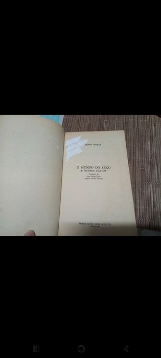 Livro: O Mundo do Sexo e outros textos - Henry Miller