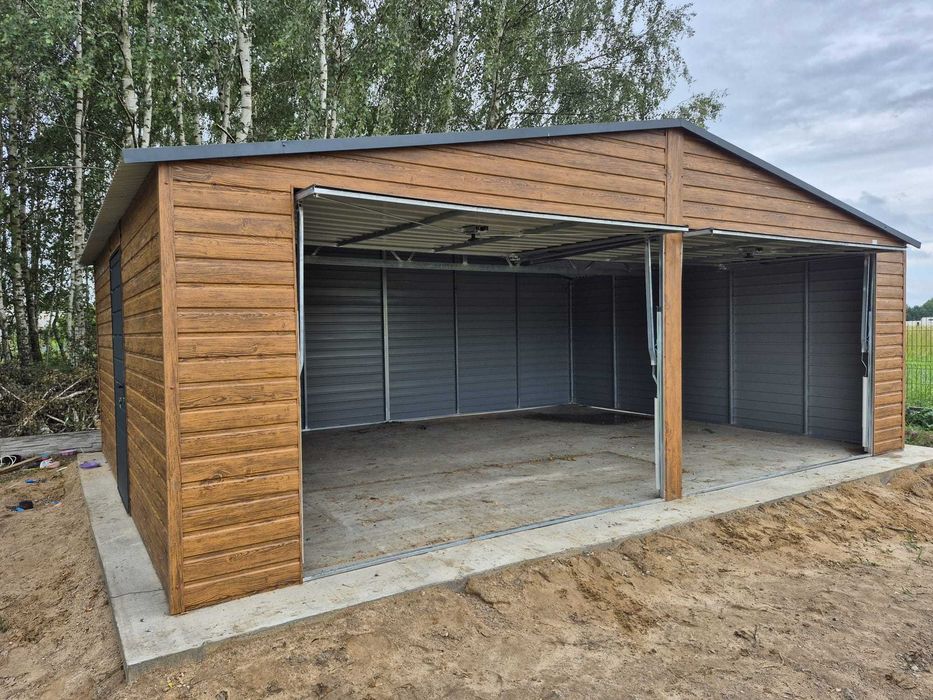 Garaż blaszany 6m x 5m Premium Garaże blaszane 6x5 6x6 8x5 8x6 9x5 9x6 PRODUCENT